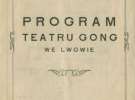 Программа популярного театра "Львовский гонг", который работал в жанре ревю, 1927