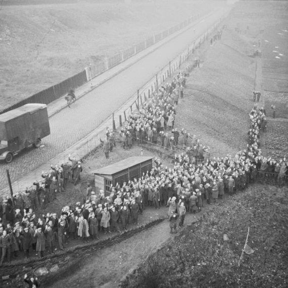 Немецкие военнопленные в лагере Глен Милл. Канун Рождества 1940