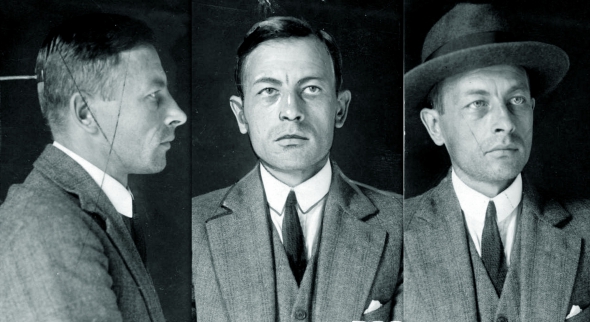 Засновник і керівник ”Летючої бригади” Юліан Головінський, поліційне фото, 1920-і роки