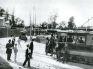 Кінцева трамвайної лінії Вокзал-Виставка. Фото 1894 року