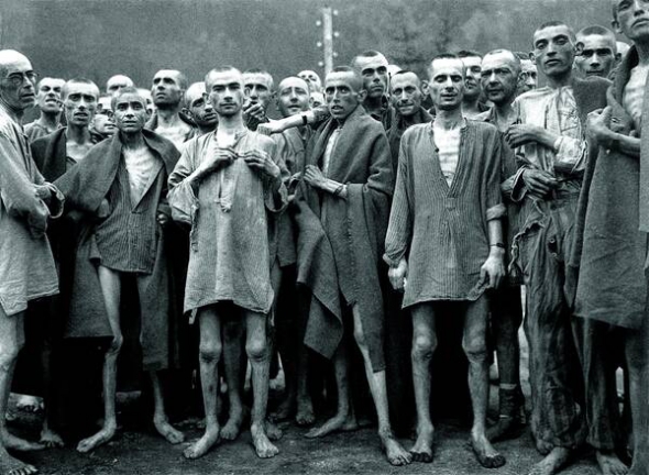 В’язні концтабору Ебензее в Австрії, 1945 рік