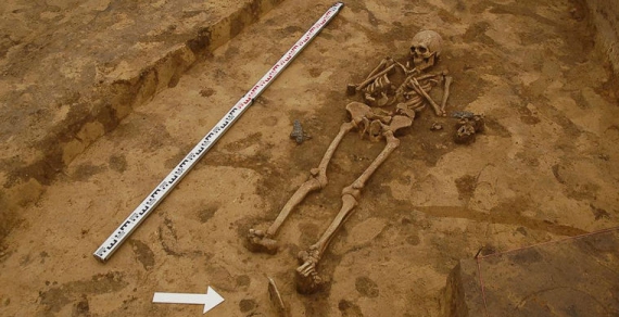 Поховання вояка у Грубешові, знайдене археологами