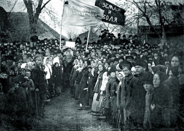 Революційний мітинг у селі Андріївка Роменського повіту, 1917 рік