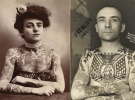 Ретро-фотографії любителів татуювань.