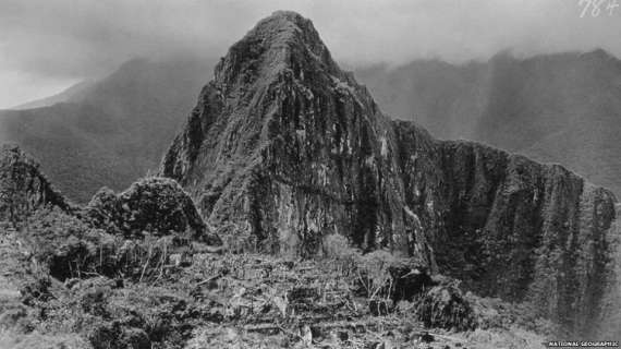 Мачу-Пікчу після відкриття в густих зарослях. Фото 1912 р.