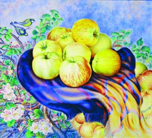 Картину Катерини Білокур ”Богданівські яблука” можна побачити у ”Мистецькому Арсеналі”