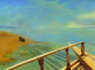 «Бурлаки на Волге», Илья Репин, вид с корабля.