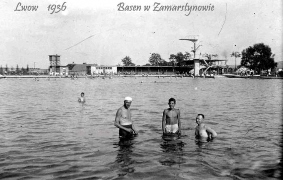 Бассейн на Замарстынове, фото 1936 года