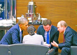 Президенти США Барак Обама і Росії Володимир Путін півгодини говорили про Сирію та Україну на ­саміті ”Великої двадцятки”