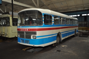  французский автобус Saviem S53M 1976 года выпуска. Его сдали на металлолом и собирались уничтожить