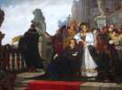 Сигізмунд І з королевою Боною у Низькому замку Львова(