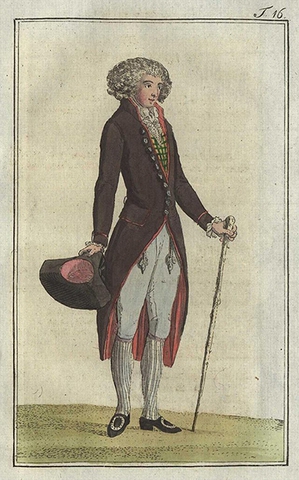Ілюстрація з журналу Journal des Luxus und der Moden. 1789