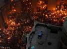 Сходження Благодатного вогню у храмі Гробу Господнього. Єрусалим, 30 квітня 2016
