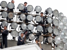Свято по завершенню партз’їзду в КНДР: кінооператори та сек’юріті. Пхеньян, 10 травня 2016