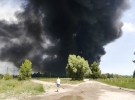 Столб дыма было видно из Киева