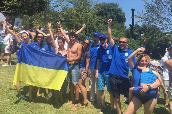 Команда Украины - участник заплыва через Босфор