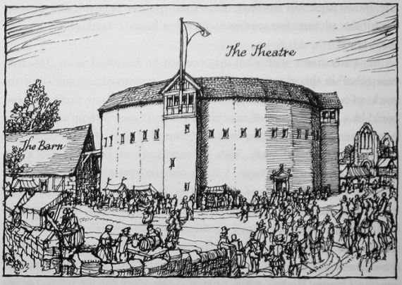 Театр «Театр» у Шордиче. 1576 рік
