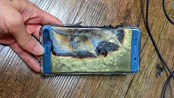 Смартфони Galaxy Note 7 вибухають