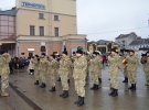 Военный оркестр 44-й отдельной артиллерийской бригады приветствует участников акции