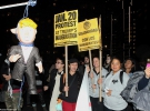 Сторонники Клинтон протестуют в Нью-Йорке