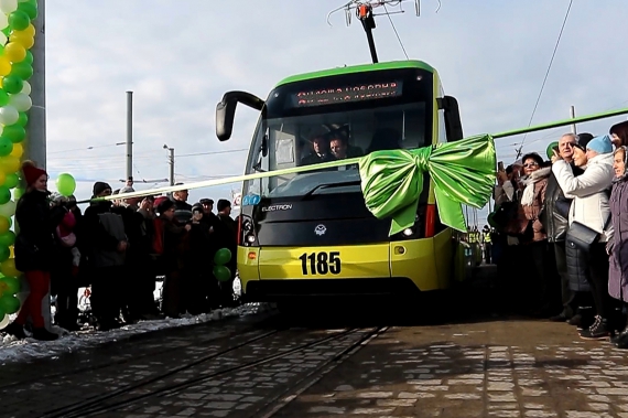 Открытие трамвайной ветки сообщением Центр - Сихов, Львов, 17 ноября 2016