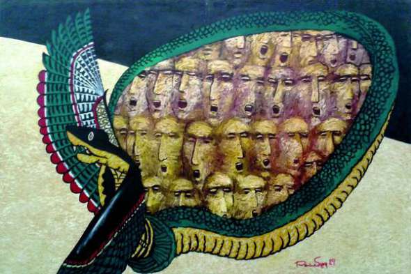 Картину ”Гімн демонам і героям” одеський художник Олександр Ройтбурд написав 1989 року