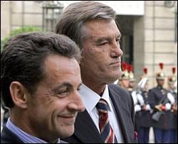 Ющенко задоволений зустріччю із Саркозі