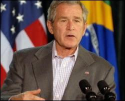 Торжественную речь Буша прервали протестами