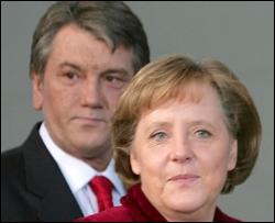 Ющенко встречается с Меркель с глазу на глаз