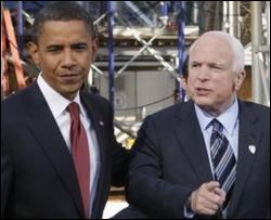 Обама с Маккейном встретились на дебатах и покритиковали Россию