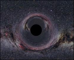 В центре нашей галактики находится гигантская черная дыра