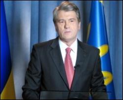 Обращение к народу Ющенко посвятил критике Тимошенко (ВИДЕО)