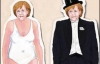 Бумажную Ангелу Меркель одевают в пять нарядов