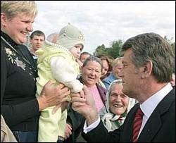Ющенко і Тимошенко згадали про дітей