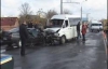 В Житомирской области легковушка перевернула микроавтобус