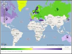 ООН выложила в Интернете карту глобального потепления