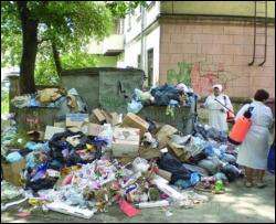 В Тернополе горит мусор