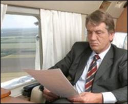 Ющенко тратит на зарубежные поездки в три раза больше Кучмы