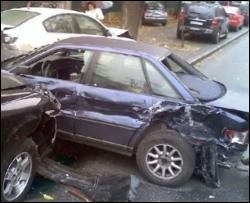 П&quot;яний водій розтрощив 6 авто у центрі Києві (ФОТО)