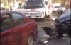В Киеве две девушки на иномарках не поделили дорогу (ФОТО)