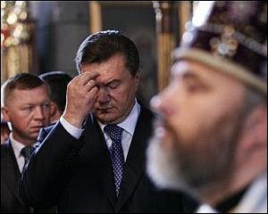 Янукович cъездил на Афон