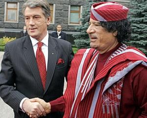 Ющенко переговорив з Каддафі про літаки