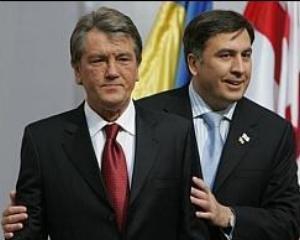 Ющенко і Саакашвілі покажуть свою дружбу по телевізору
