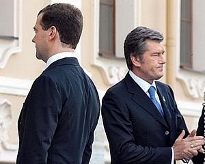 Перед встречей Тимошенко-Путин Ющенко выразил Медведеву газовые претензии