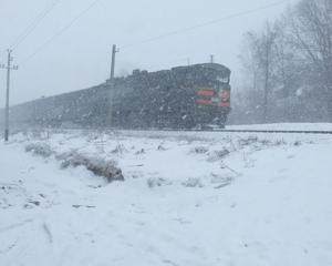 Через ненастье задержано больше 20 поездов