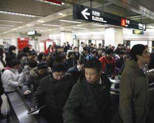 В Шанхайському метро зіштовхнулись поїзди
