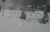 Сильний снігопад заблокував дороги у Києві