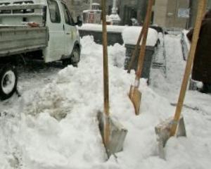 Безпритульні і порушники розчищають вулиці Києва від снігу
