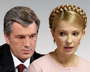 Тимошенко на могиле говорила с Ющенко об объединении