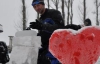 Тернопольские школьники лепили из снега библейских героев (ФОТО)